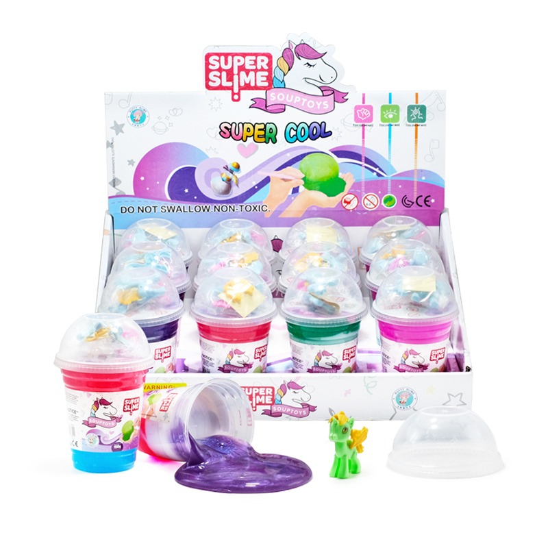 Unicorn Pony Puzzle Mix DIY Glitter Slime Cup