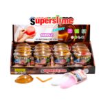 Slime Putty Chocolate Split Cup Blow Bubble Slime With Straw