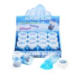 Liquid Slime Icy Glacier Swirl Runny Liquid Crystal Slime Putty