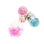 Slime Putty Popcorn Cup Rainbow Foam Mix DIY Crystal Slime Putty