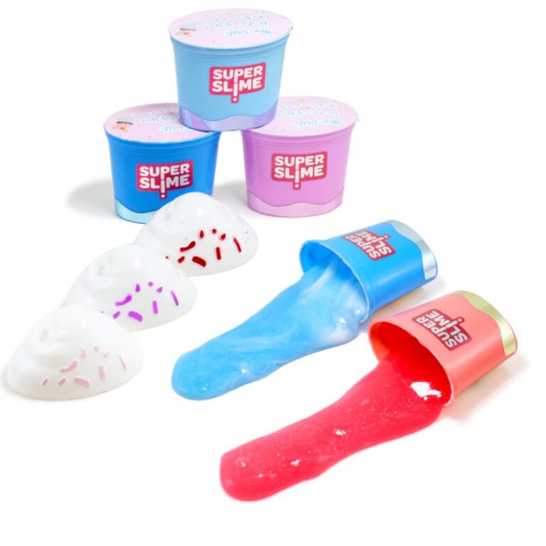 Slime Putty Cupcake Cake Lid Blow Bubble Slime With Blowing Straw