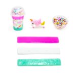 Slime Unicorn Foam Beads Mix DIY Crystal Slime Cup