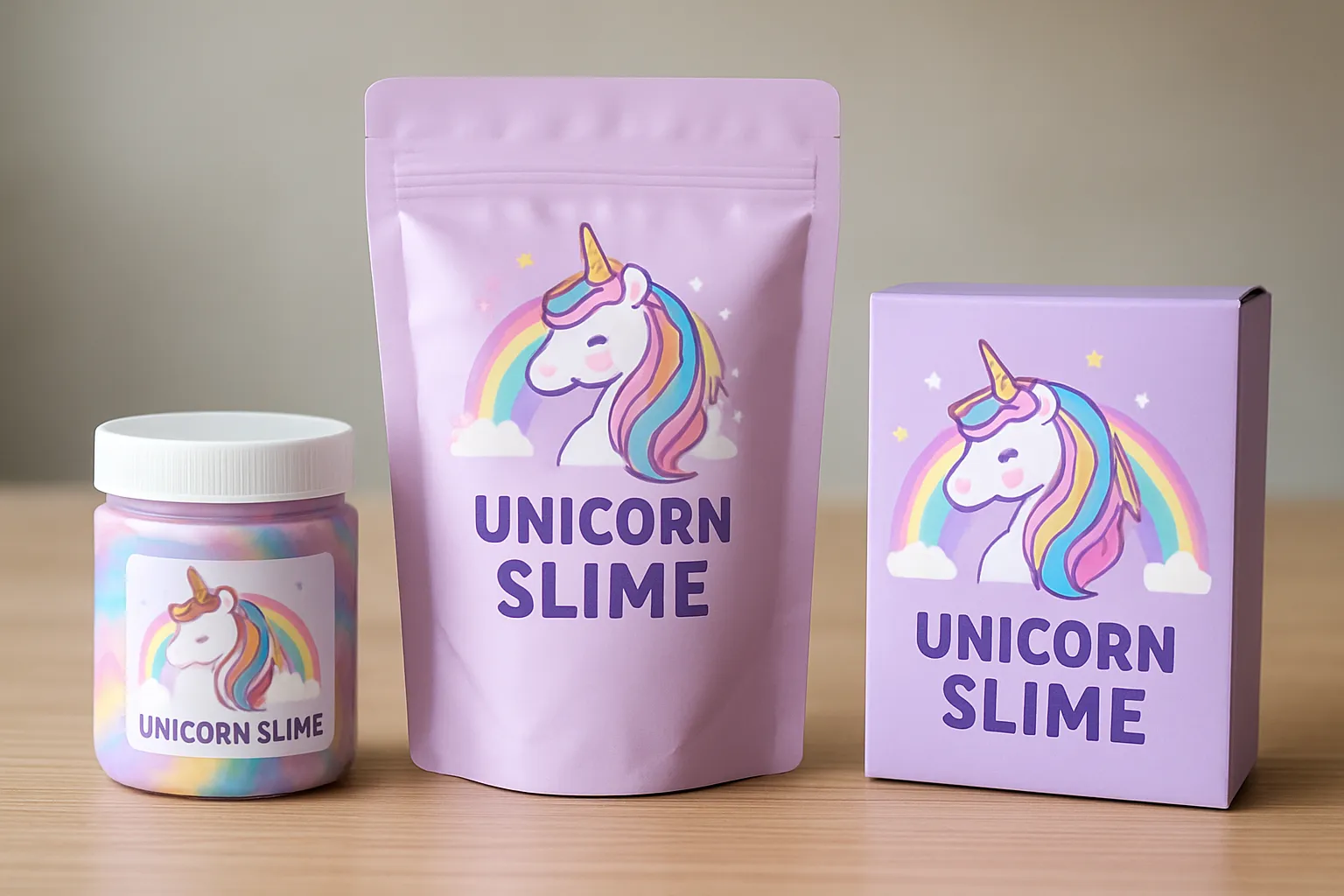 Exploring Custom Packaging Options for Your Unicorn Themed Slime Products